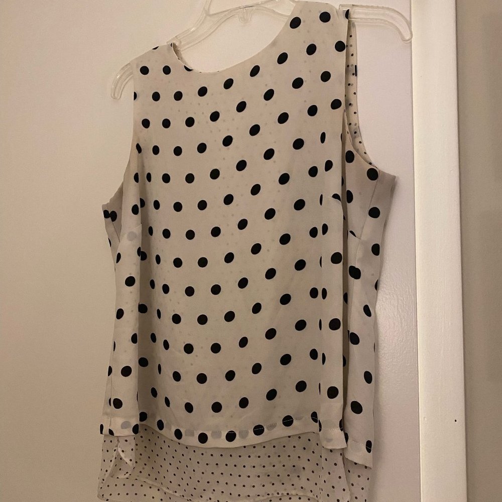 High-Low Polk-a-Dot Tank